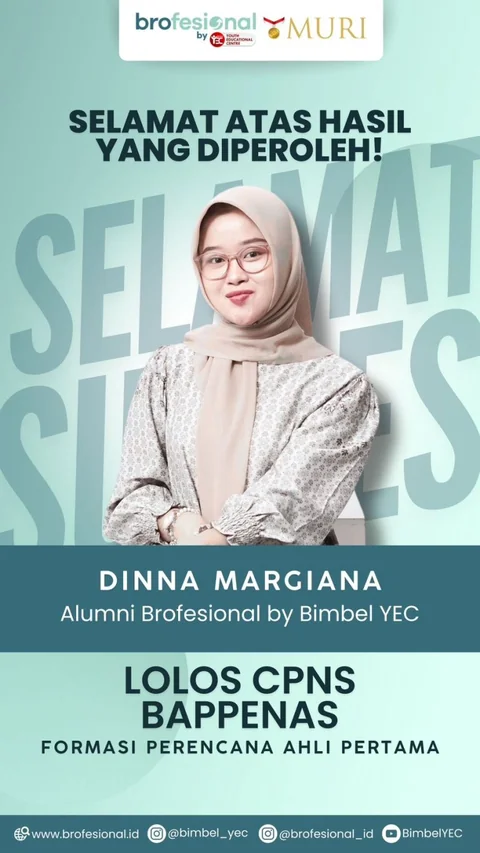 Poster Dinna Margiana, alumni Brofesional