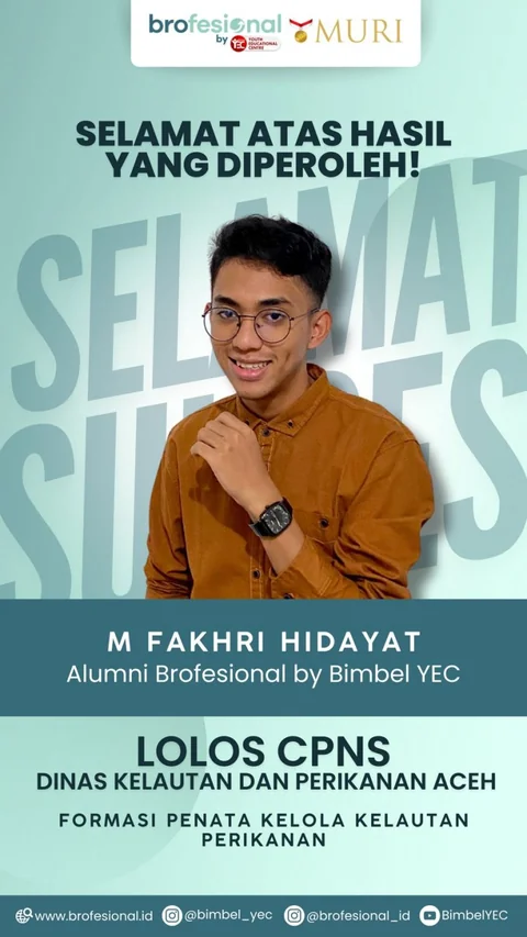 Poster M. Fakhri Hidayat, alumni Brofesional