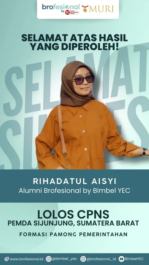 Poster Rihadatul Aisyi, alumni Brofesional