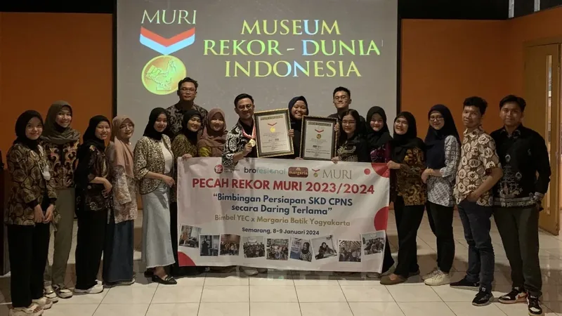 Dokumentasi penerimaan piagam MURI tahun 2024